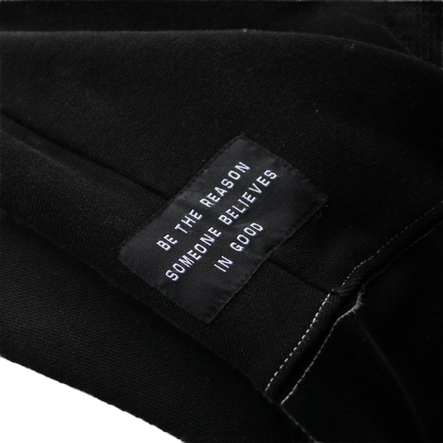 "CONTRAST" HOODIE - BLACK