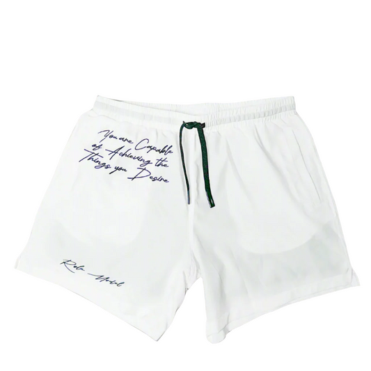 "COMPRESSION" SHORT - WHITE